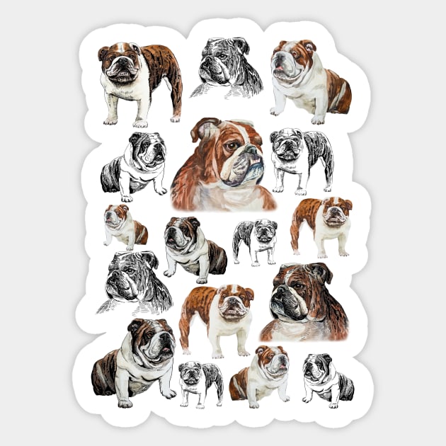 british bulldog Sticker by VicaVeresk